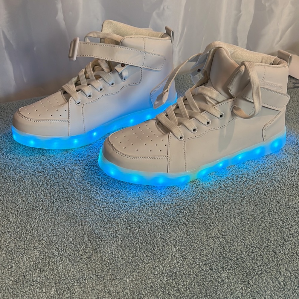 LED light up shoes high top sneakers for women men hip hop - Picture 11 of 13